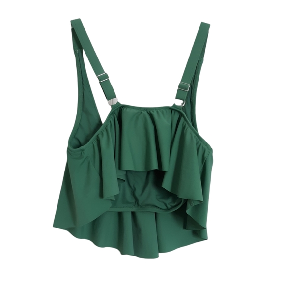 New Cupshe 0X Green Tankini Top - Picture 3 of 12